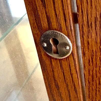 Beautiful Solid Wood Curio Cabinet with Light