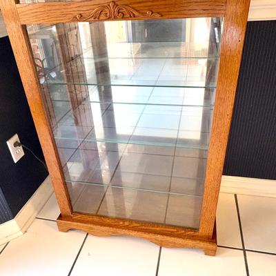 Beautiful Solid Wood Curio Cabinet with Light