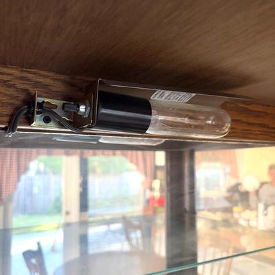 Beautiful Solid Wood Curio Cabinet with Light