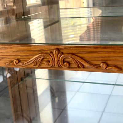 Beautiful Solid Wood Curio Cabinet with Light