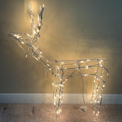 Vintage Lighted Deer Family - Set of 3 Light Up Yard Reindeer