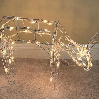 Vintage Lighted Deer Family - Set of 3 Light Up Yard Reindeer