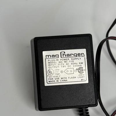 Set of 3 Heavy Duty MAGLITE Flashlights - 1 with Charger - 2 with Batteries