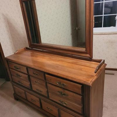 Beautiful Mid Century Modern mirrored dresser