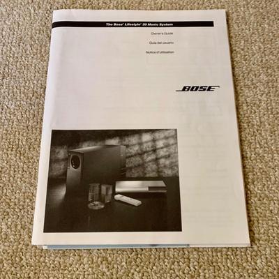 LOT 14 L: Bose Lifestyle 20 Music System & Solo TV Sound System