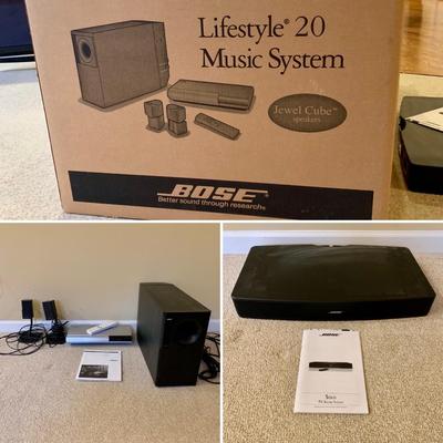 LOT 14 L: Bose Lifestyle 20 Music System & Solo TV Sound System