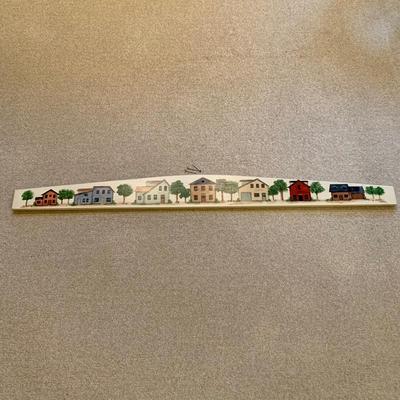 LOT 15 L: Wall Decor: Hearthside Collection "Live Laugh Love" & Hand Painted Town by Sue