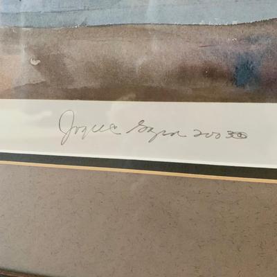 LOT 17 L: Framed, Signed, & Numbered Print "Restless" by Joyce Gagen