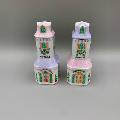 LOT 24 L: The Lenox Village 1993 Oil & Vinegar Set