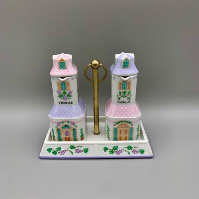 LOT 24 L: The Lenox Village 1993 Oil & Vinegar Set