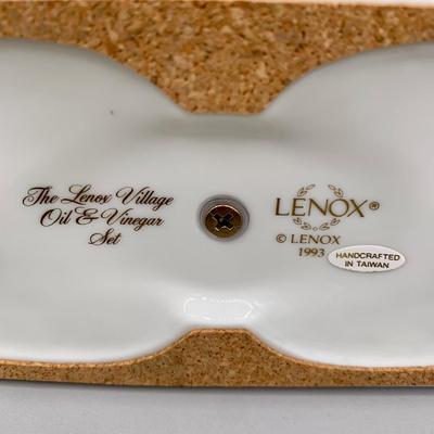 LOT 24 L: The Lenox Village 1993 Oil & Vinegar Set