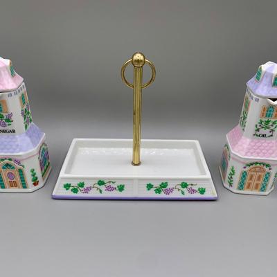LOT 24 L: The Lenox Village 1993 Oil & Vinegar Set