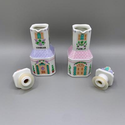 LOT 24 L: The Lenox Village 1993 Oil & Vinegar Set