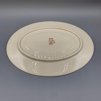 LOT 26 L: Lenox Holiday Dimension Collection Gravy Boat w/ Plate