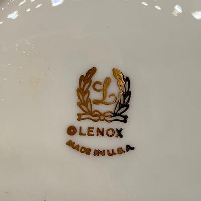 LOT 27 L: Lenox Holiday Dimension Collection Bowl, Silverplate Serving Spoon, Pfaltzgraff "Winterberry" Sweetener Holder, &...