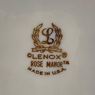 LOT 27 L: Lenox Holiday Dimension Collection Bowl, Silverplate Serving Spoon, Pfaltzgraff "Winterberry" Sweetener Holder, &...