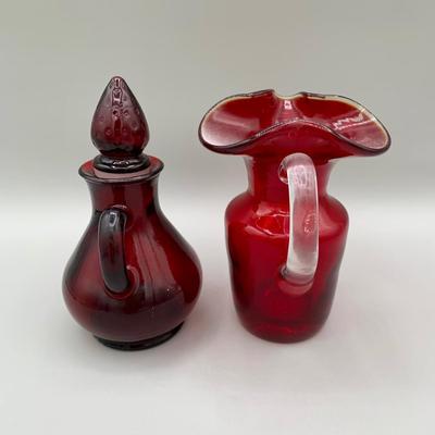 LOT 30 L: Red Glass Collection