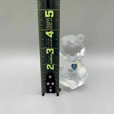 LOT 31 N: Fenton Crystal September Birthstone Bear & Viking Art Glass Cat