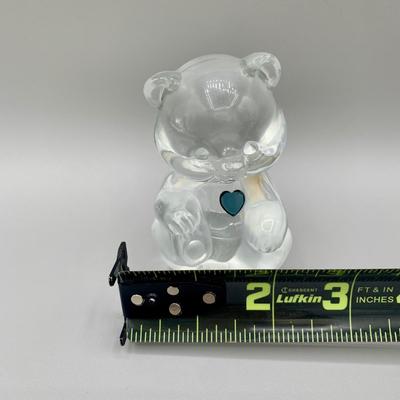 LOT 31 N: Fenton Crystal September Birthstone Bear & Viking Art Glass Cat