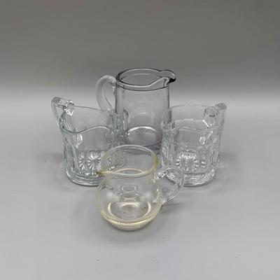 LOT 33 N: Miniature Pitcher Collection: Delft, German, Glass, & More