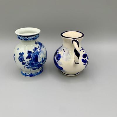 LOT 33 N: Miniature Pitcher Collection: Delft, German, Glass, & More