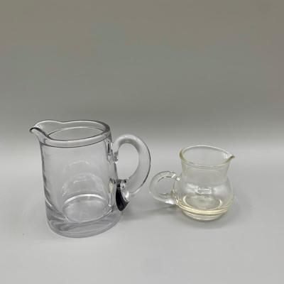 LOT 33 N: Miniature Pitcher Collection: Delft, German, Glass, & More