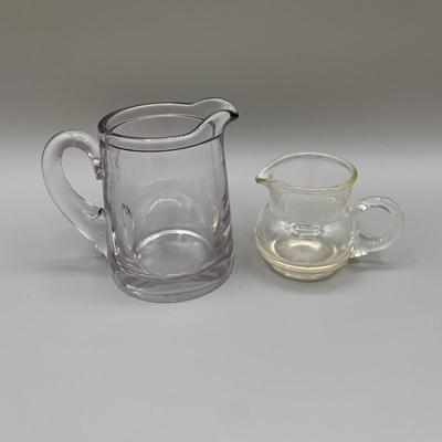 LOT 33 N: Miniature Pitcher Collection: Delft, German, Glass, & More