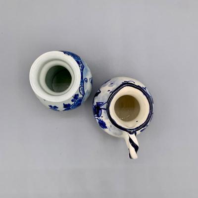 LOT 33 N: Miniature Pitcher Collection: Delft, German, Glass, & More