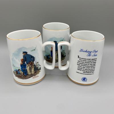 LOT 34 N: Norman Rockwell Mug Collection