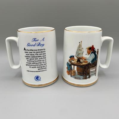 LOT 34 N: Norman Rockwell Mug Collection