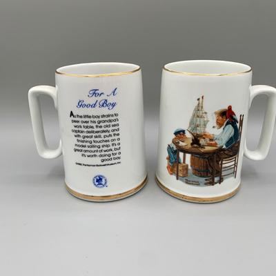 LOT 34 N: Norman Rockwell Mug Collection