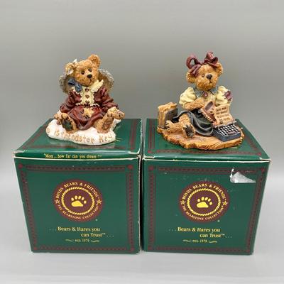 LOT 37 N: Amish Heritage Collection "Special Playmates", Signed 1982 Goebel Angel Bell, Boyds Bears Figurines, & More