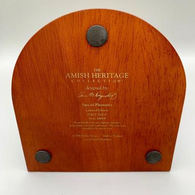 LOT 37 N: Amish Heritage Collection "Special Playmates", Signed 1982 Goebel Angel Bell, Boyds Bears Figurines, & More