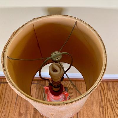 LOT 38 L: Vintage Ranch Craft Dietz Railroad Lantern Desk Lamp w/ Original Shade