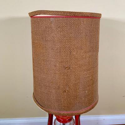 LOT 38 L: Vintage Ranch Craft Dietz Railroad Lantern Desk Lamp w/ Original Shade