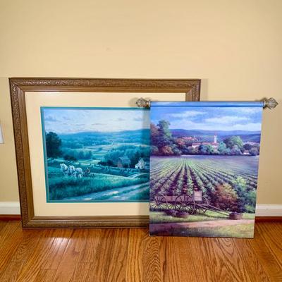 LOT 39 D: Country Style Home Wall Decor & NIP Picture Holder & Frames