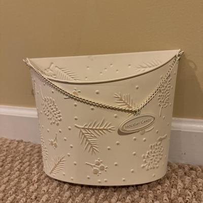 LOT 41B: Christmas Home Decor Collection - Boxed Night Light, Figurines & More w/ Painted Wood Scene, Fitz & Floyd Santa & More