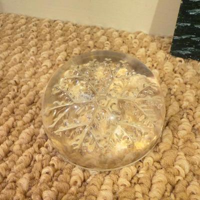 LOT 41B: Christmas Home Decor Collection - Boxed Night Light, Figurines & More w/ Painted Wood Scene, Fitz & Floyd Santa & More