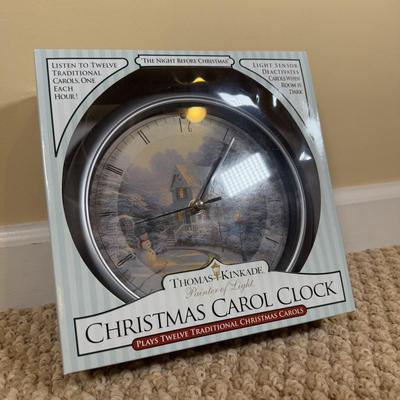 LOT 43B: Musical Christmas Collection - Thomas Kinkade Clock, Musical Water Globes & More