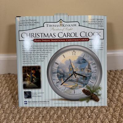 LOT 43B: Musical Christmas Collection - Thomas Kinkade Clock, Musical Water Globes & More