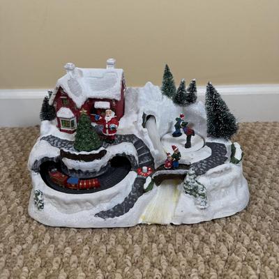 LOT 43B: Musical Christmas Collection - Thomas Kinkade Clock, Musical Water Globes & More