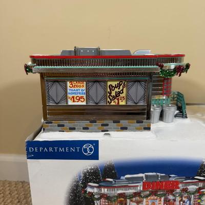 LOT 45B: Department 56 Original Snow Village Shelly's Diner w/ Box