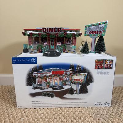 LOT 45B: Department 56 Original Snow Village Shelly's Diner w/ Box