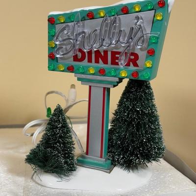 LOT 45B: Department 56 Original Snow Village Shelly's Diner w/ Box