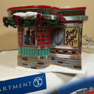 LOT 45B: Department 56 Original Snow Village Shelly's Diner w/ Box