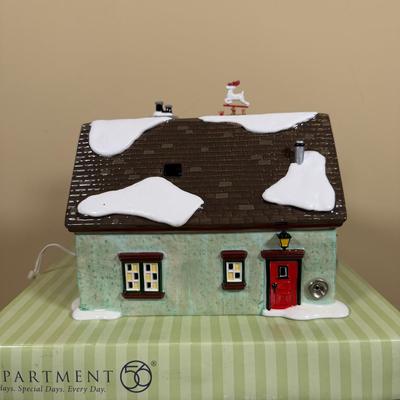 LOT 46B: Department 56 Snow Village Christmas Lane Peppermint House w/ Box