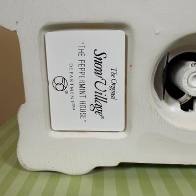 LOT 46B: Department 56 Snow Village Christmas Lane Peppermint House w/ Box