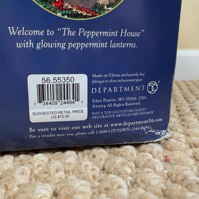 LOT 46B: Department 56 Snow Village Christmas Lane Peppermint House w/ Box