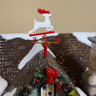 LOT 46B: Department 56 Snow Village Christmas Lane Peppermint House w/ Box