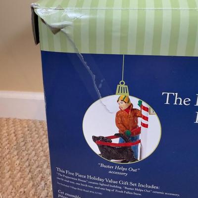 LOT 46B: Department 56 Snow Village Christmas Lane Peppermint House w/ Box